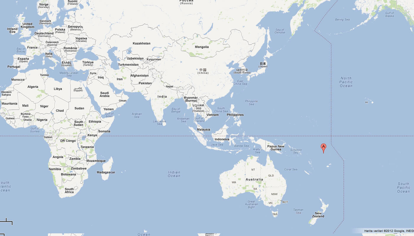 map of tuvalu world